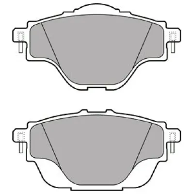 Set placute frana, frana disc DELPHI LP2509
