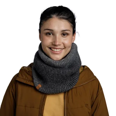 Komin na szyję Buff Knitted Fleece Neckwarmer Marin - graphite