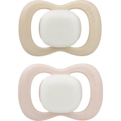 B.Box Glow 6m+ suzetă Blush/Latte 2 buc