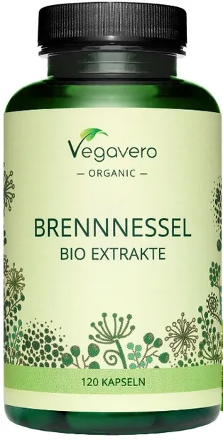 Brennnessel Bio Extrakte, 120 capsule, Vegavero