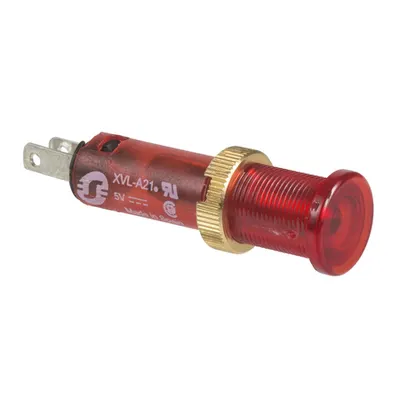 Lampa Ø8 - Ip40/Ip65 - Rosu - Led Protejat - 48V - Faston