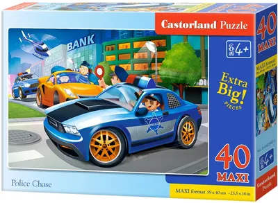 Puzzle Castorland din 30 de piese - Politia