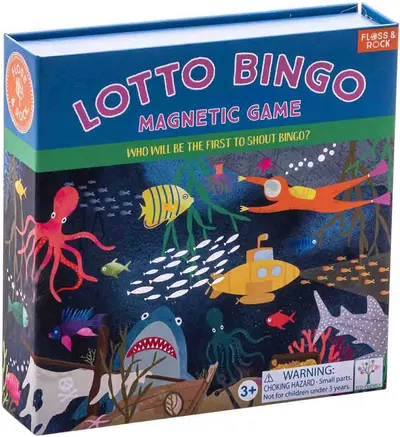 Joc de societate Magnetic Lotto Bingo: Deep Sea - Pentru copii