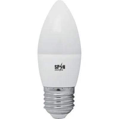Bec Bl Led Lumanare E27, model C37, 7W=60W, 6400K, lumina rece