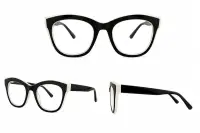 Ochelari pentru claritate la citit rotuzi Narcis Style - Negru cu alb