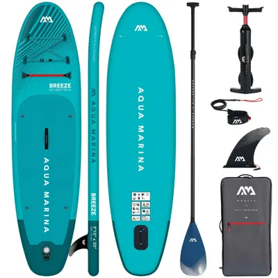 Placă SUP gonflabilă Aqua Marina Breeze 300 cm Albastru + pagaie CARBON