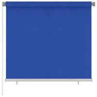 vidaXL Jaluzea rulantă de exterior 165 (l) x 140 (î) cm, albastru, HDPE