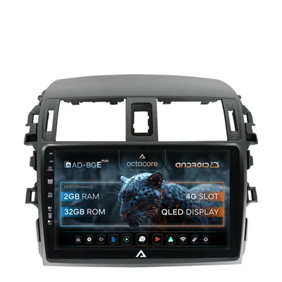 Navigatie Toyota Corolla (2007-2013), Android, E-Octacore 2GB RAM + 32GB ROM, 9 Inch - AD-BGE9002+AD-BGRKIT067