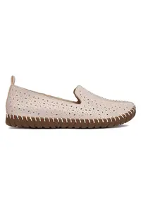 Pantofi dama roz - piele naturala - varf rotund - Roz