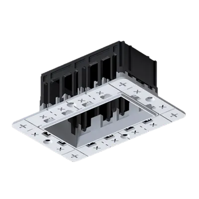 Modena 2 Module Recessed Box Without Frame