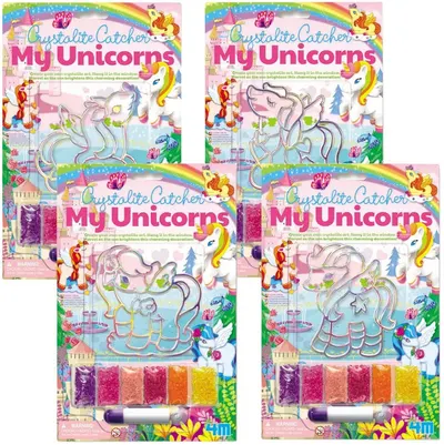 Set creativ 4M - DIY cristal unicorn, sortiment