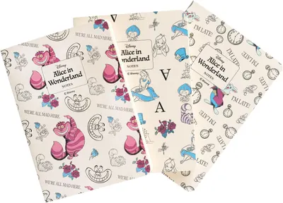 Set agende Erik Disney: Alice in Wonderland - Alice in Wonderland, format A6