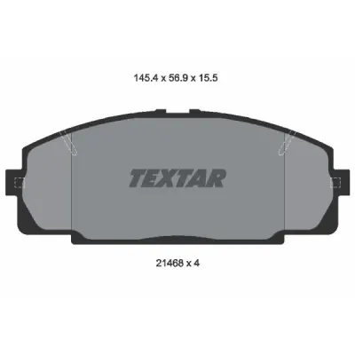 Set placute frana, frana disc TEXTAR 2146801