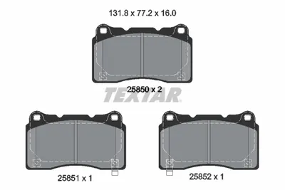 Set placute frana Fata potrivit ALFA ROMEO GIULIETTA; HONDA CIVIC X, CIVIC XI; RENAULT MEGANE III 1.6D 1.8 2.0 11.08