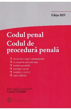 Codul penal. Codul de procedura penala Act.1 octombrie 2025