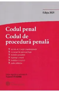 Codul penal. Codul de procedura penala Act.1 octombrie 2025