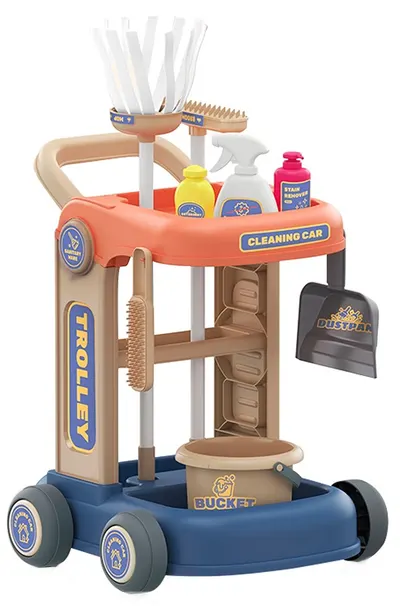 Set joc Chipolino - Cărucior de curățare cu accesorii