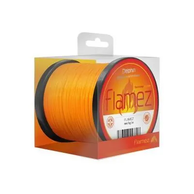 Nylon portocaliu fluo carp Delphin FLAMEZ, 1200 m 0.28 mm