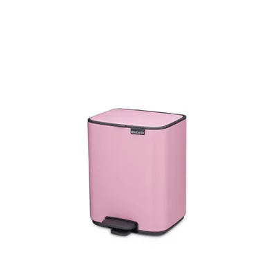 Coș de gunoi roz cu pedală din oțel 7 l Bo – Brabantia