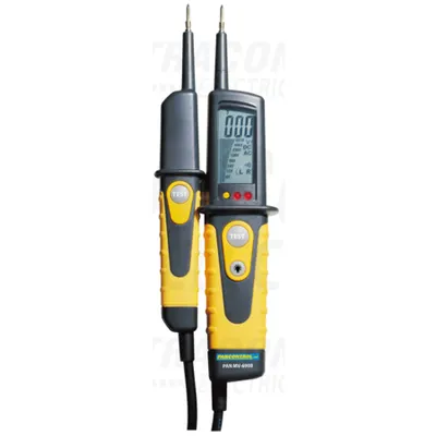 Aparat bipolar de tensiune cu LED, tester prot.diferentiala PANMV-690B 12-690V AC/DC, 30mA FI-Test