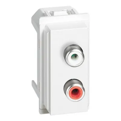 L.now - Modul Dublu Rca Alb