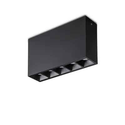 Corp de iluminat cu montaj pe tavan, plafoniera LIKA 12,5W 4000K SURFACE BK