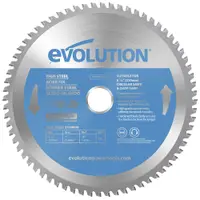 Panza circular pentru taiat otel subtire, pentru fierastraie circulare Evolution 210mm, Ø210 x 25.4 mm, 68 de dinti TCT