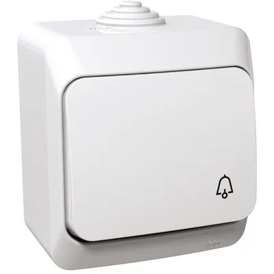 Intrerupator cu revenire simbol sonerie Schneider Cedar WDE000512, alb