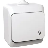 Intrerupator cu revenire simbol sonerie Schneider Cedar WDE000512, alb