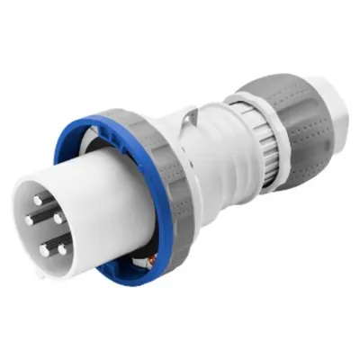 Stecher fisa industriala HP - IP66/IP67/IP68/IP69 - 3P+N+E 63A 200-250V 50/60HZ - BLUE - 9H - MANTLE TERMINAL