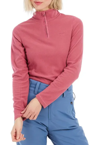 Bluza sport de microfleece cu fenta cu fermoar