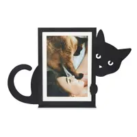 Ramă foto neagră cu picior de susținere din metal 31x19,5 cm Hidden Cat – Balvi