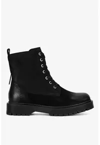 Ghete dama 5905588910909 - Piele nabuc - Negru - Negru