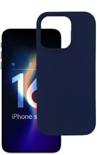 Husă 3mk - Silicone, iPhone 16 Pro, Dark Navy