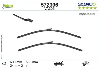 Lama stergator fata (2buc) AquaBlade 600 530mm (varianta cu incalzire) potrivit MERCEDES E (A238), E (C238) 12.16
