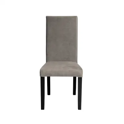 Scaun living TEO, picioare lemn wenge, stofa z cappuccino, 46x60x98 cm