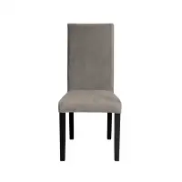Scaun living TEO, picioare lemn wenge, stofa z cappuccino, 46x60x98 cm