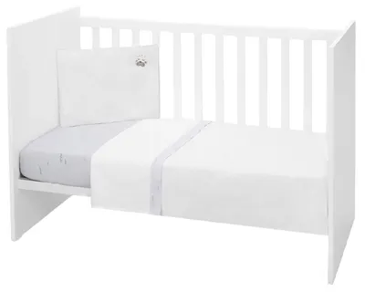 Set lenjerie de pat pentru copii din 3 piese KikkaBoo Seally Me - EU style, 60 х 120 cm