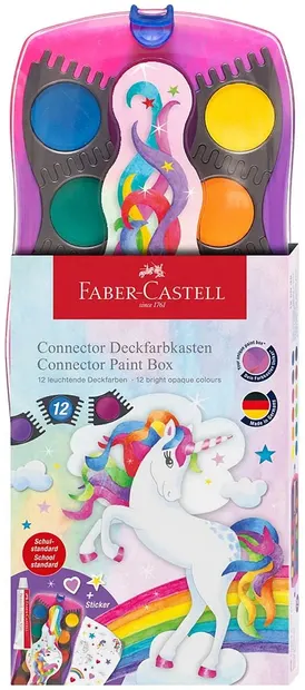 Creion mecanic Faber-Castell Unicorn - Connector, 12 culori