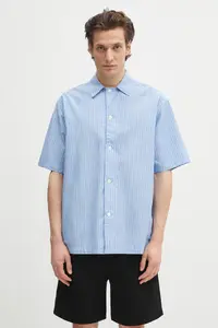Norse Projects cămașă din bumbac Mads Poplin Stripe SS