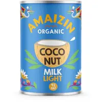 Lapte de Cocos Light 9% Bio, Amaizin, 400 ml, Amaizin