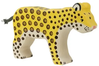 Figurină din lemn Holztiger - Leopard