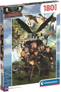 Puzzle pentru copii Clementoni din 180 piese - Cum să-ți dresezi dragonul