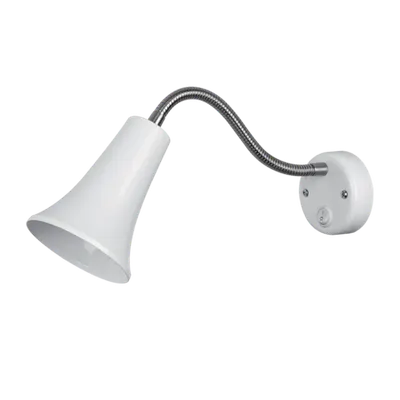 Lampa de Perete Sam 1xe27 Alba cu Intrerupator L340mm
