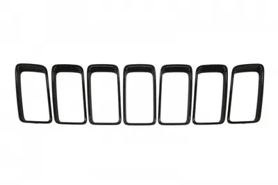 Grila bara set, plastic, negru JEEP GRAND CHEROKEE 4 IV WK2 intre 2013-2016