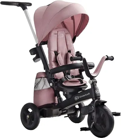Tricicleta KinderKraft - Easytwist, roz