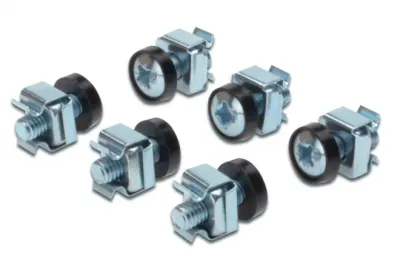 Set 50 buc suruburi montare rack M6, ZZ-SCREW02