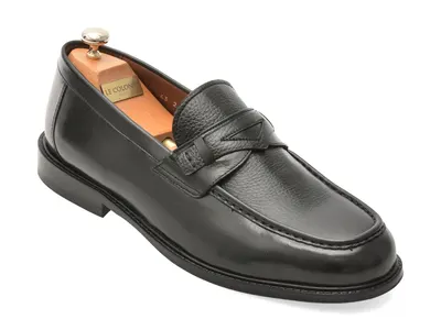 Mocasini LE COLONEL negri, 73202, din piele naturala