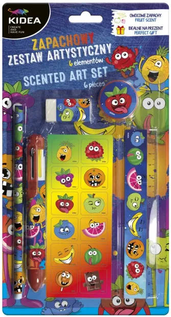Set rechizite de artă Kidea - Parfumată, 6 elemente