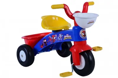 Tricicleta pentru copii, Spidey, varsta 1-3 ani, cos transport pe ghidon, greutate maxima admisa 25 kg